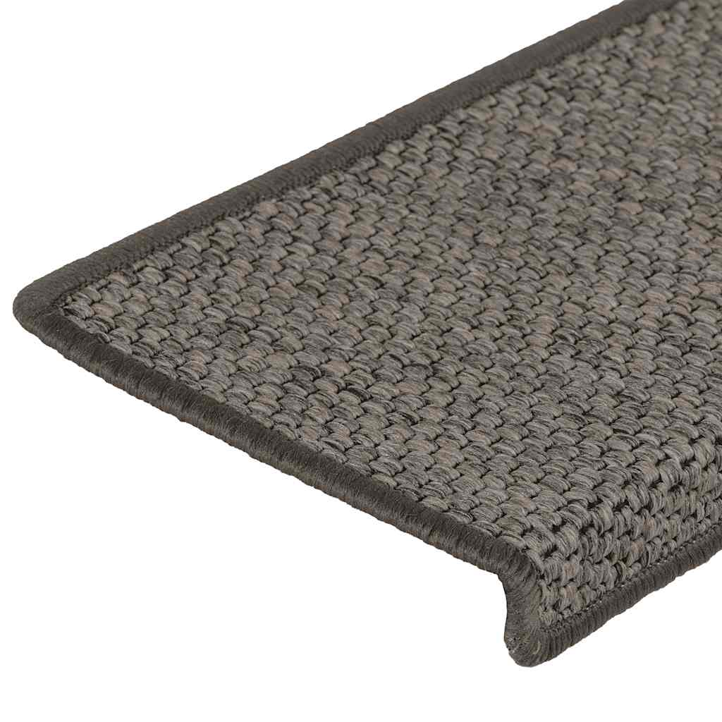 Tapis D'escalier Autocollants 15 Pcs 65x25 Cm Gris Et Beige VidaXL 19 width=274