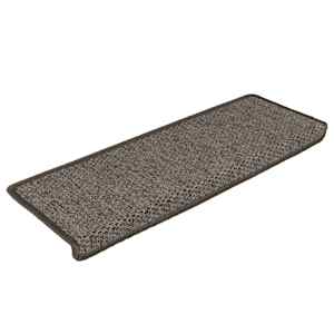 Samolepící nášlapy na schody sisal 15ks 65x21x4cm šedé a béžové - obrázek 2