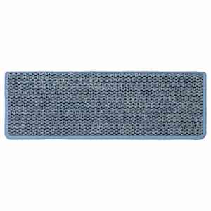 Samolepící nášlapy na schody vzhled sisal 15 ks 65x21x4cm modré - obrázek 4