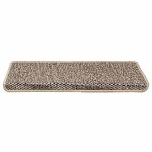 Samolepící nášlapy na schody vzhled sisal 15ks 65x21x4cm béžové - obrázek 3