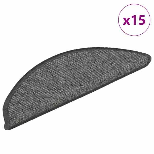vidaXL trepimatid 15 tk 56 x 17 x 3 cm beežid ja hallid poolringikujulised