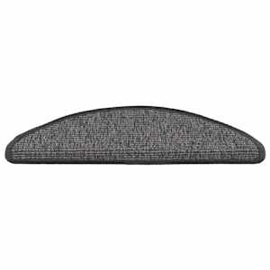 Schodové rohože 15 ks 56 x 17 x 3 cm béžovo-šedé, půlkulaté - obrázek 4