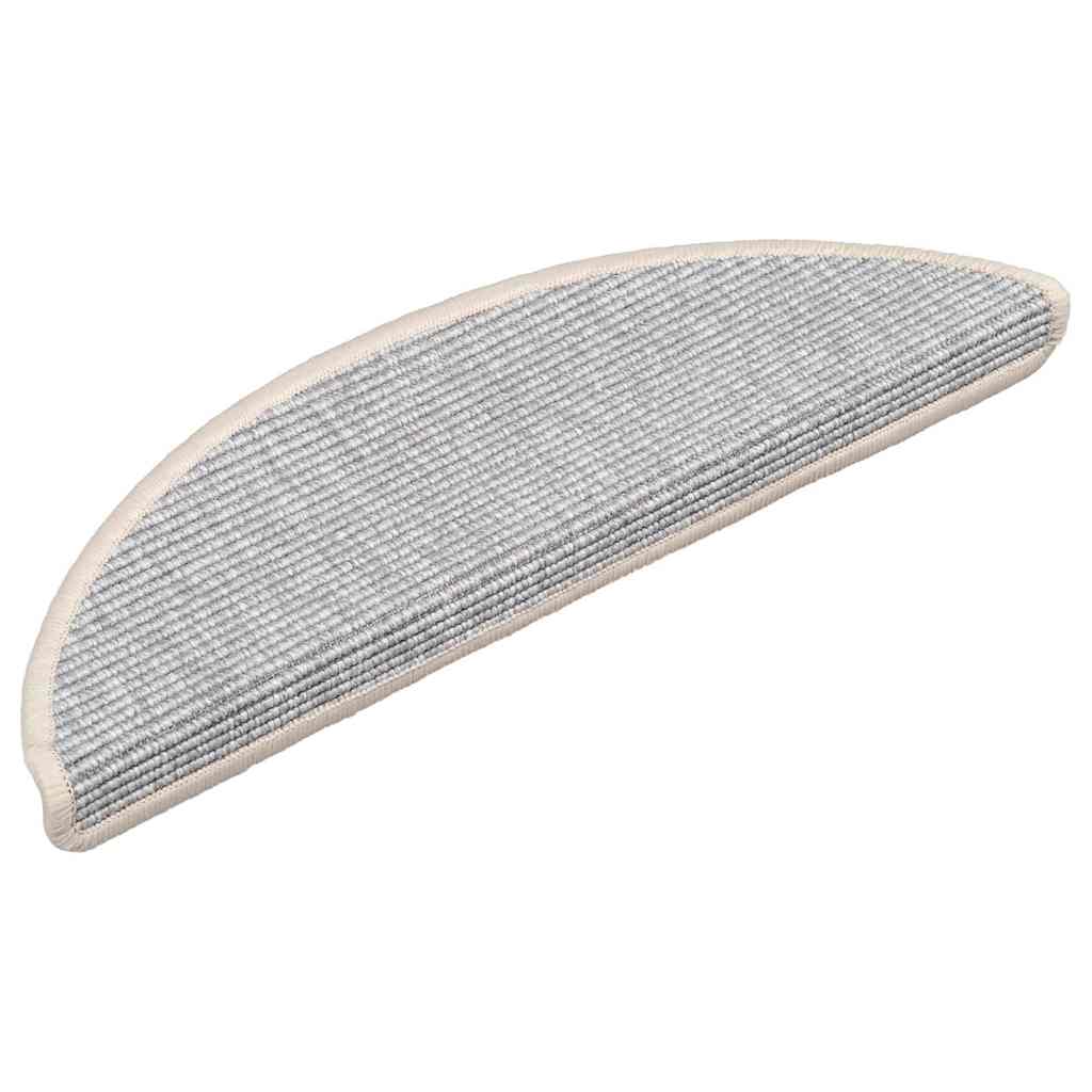 vidaXL Trapmatten zelfklevend 15 st 56x17x3 cm zilverkleurig afbeelding