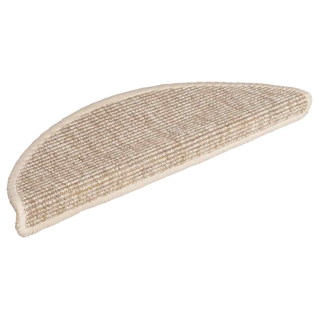 

vidaXL Trapmatten zelfklevend 15 st 56x20 cm lichtbeige