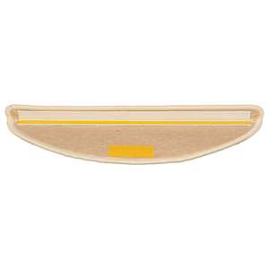 Schodové rohože 15 ks 56 x 17 x 3 cm světle béžové, půlkulaté - obrázek 5