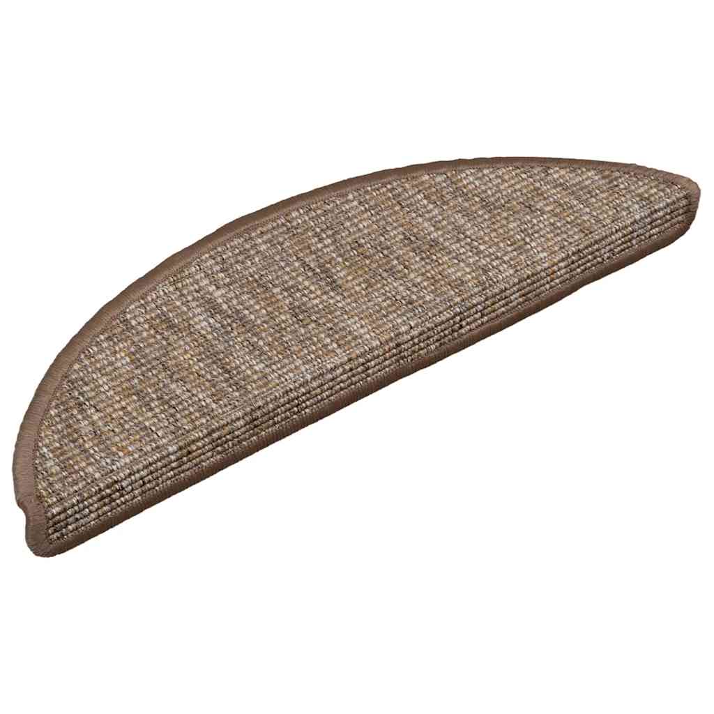 vidaXL Samolepiace nášľapy na schody 15 ks 56x17x3 cm svetlo hnedé