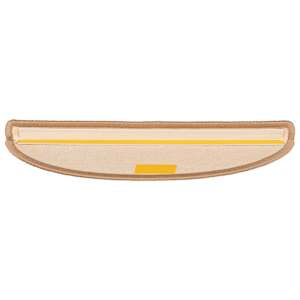 Schodové rohože 15 ks 56 x 17 x 3 cm světle hnědé půlkulaté - obrázek 5