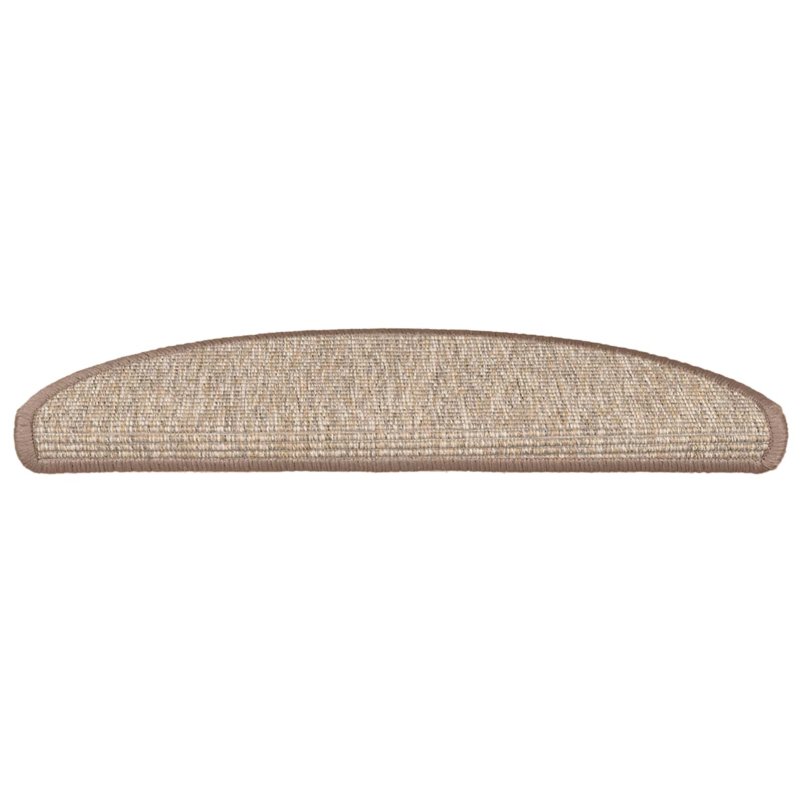 vidaXL Stufenmatten 15 Stk. 56x17x3 cm Hellbraun Halbrund – Bild 4