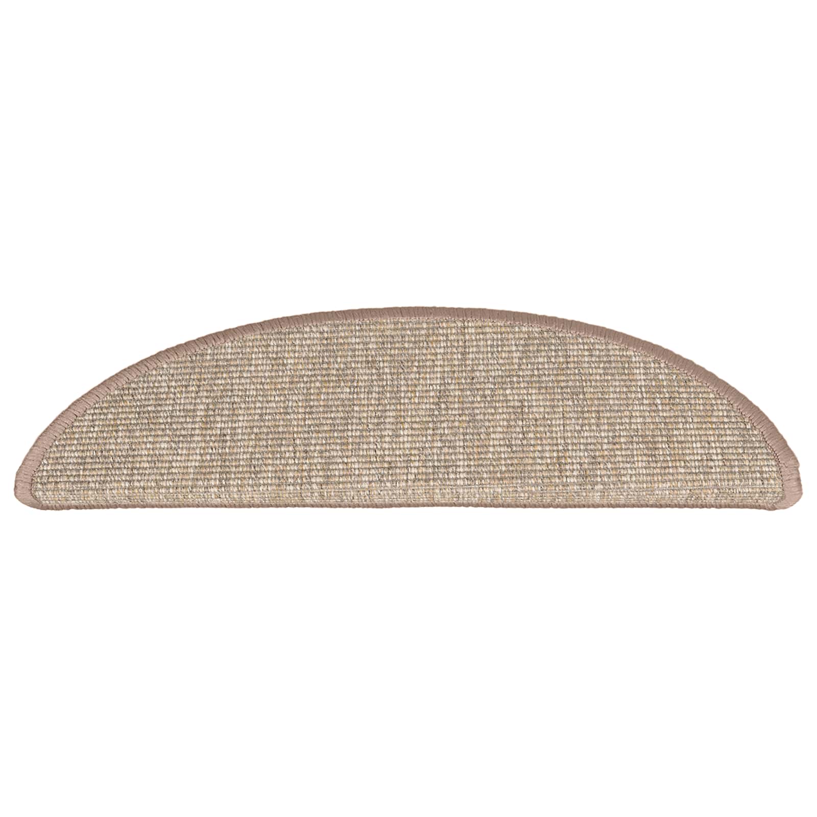 vidaXL Stufenmatten 15 Stk. 56x17x3 cm Hellbraun Halbrund – Bild 6