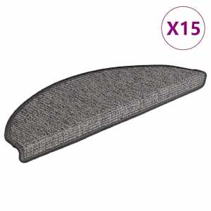 vidaXL trepimatid 15 tk 65 x 21 x 4 cm beež ja hall poolringikujuline suur