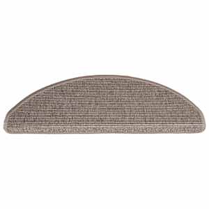 Schodové rohože 15 ks 65 x 21 x 4 cm tmavě béžové, půlkulaté, velké - obrázek 6