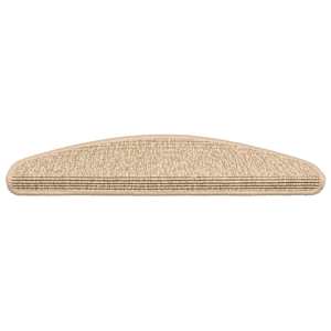 Schodové rohože 15 ks 65 x 21 x 4 cm světle béžové, půlkulaté, velké - obrázek 4