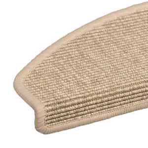 Schodové rohože 15 ks 65 x 21 x 4 cm světle béžové, půlkulaté, velké - obrázek 7