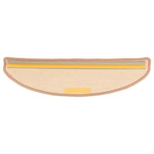 Schodové rohože 15 ks 65 x 21 x 4 cm světle hnědé, půlkulaté, velké - obrázek 5