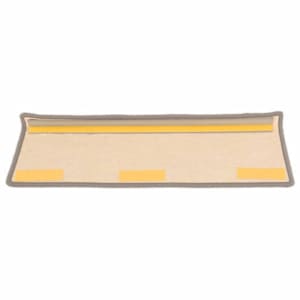 Schodové rohože 15 ks 65 x 21 x 4 cm tmavě béžové s obdélníkovým okrajem - obrázek 5