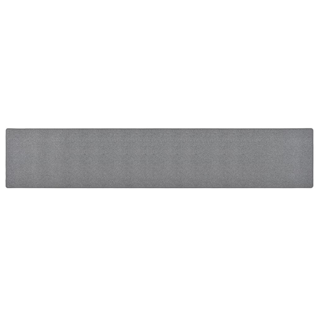 vidaXL Tapis de couloir Gris foncé 50x300 cm