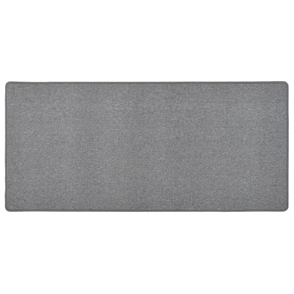 vidaXL Tapis de couloir Gris foncé 80x150 cm