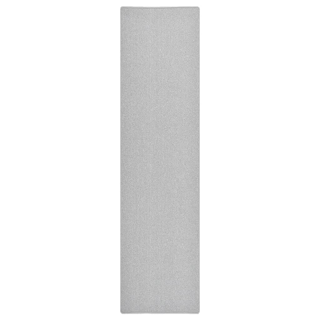vidaXL Covor traversă, gri deschis, 80x300 cm