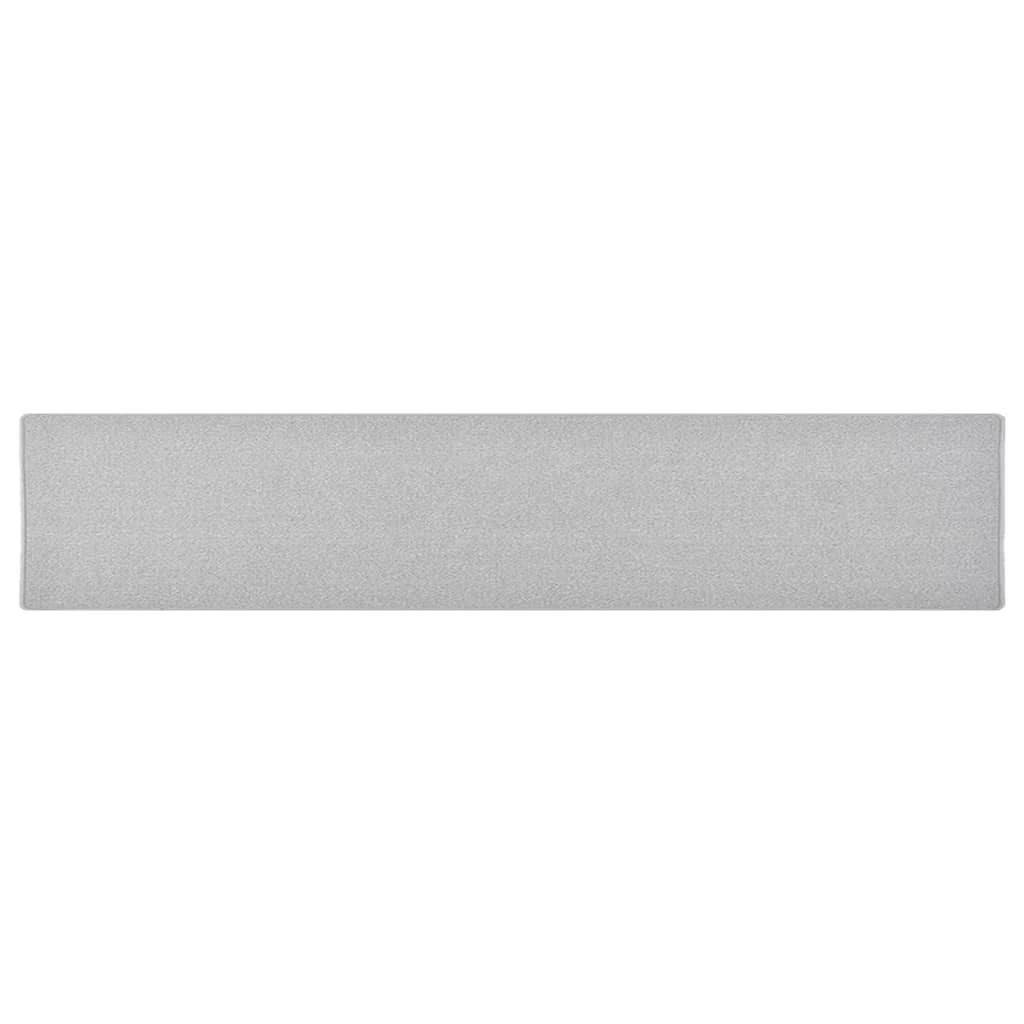 vidaXL Covor traversă, gri deschis, 80x400 cm