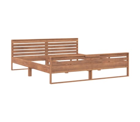 vidaXL Massivholzbett Teak 180x200 cm