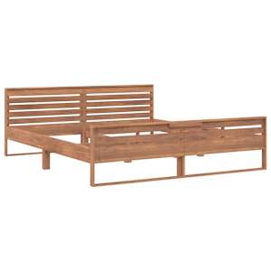 vidaXL Massivholzbett Teak 180x200 cm