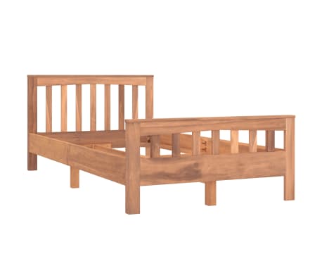 vidaXL Lovos rėmas, 100x200cm, tikmedžio medienos masyvas