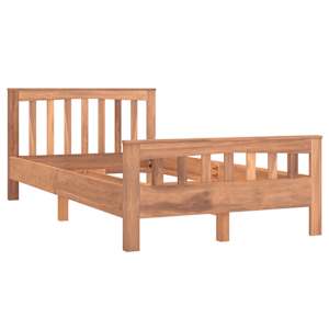 vidaXL Lovos rėmas, 100x200cm, tikmedžio medienos masyvas