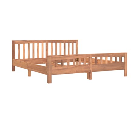 vidaXL Sengeramme heltre teak 180x200 cm