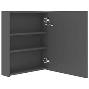 LED koupelnová skříňka se zrcadlem šedá 50 x 14 x 60 cm - obrázek 5