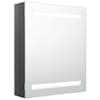 vidaXL LED vannitoa peegelkapp, s&auml;ravhall, 50 x 14 x 60 cm