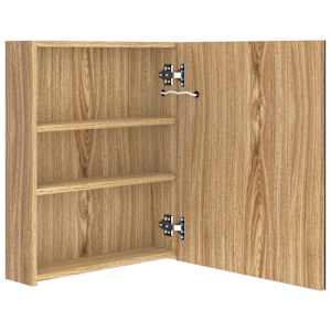 LED koupelnová skříňka se zrcadlem dub 50 x 14 x 60 cm - obrázek 5