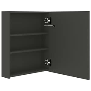 LED koupelnová skříňka se zrcadlem antracitová 50 x 14 x 60 cm - obrázek 5