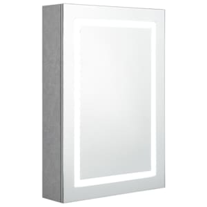 LED koupelnová skříňka se zrcadlem betonově šedá 50x13x70 cm - obrázek 2