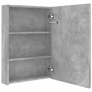 LED koupelnová skříňka se zrcadlem betonově šedá 50x13x70 cm - obrázek 5