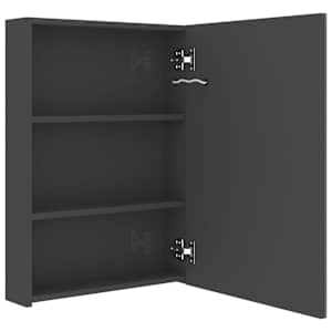 LED koupelnová skříňka se zrcadlem zářivě šedá 50 x 13 x 70 cm - obrázek 5