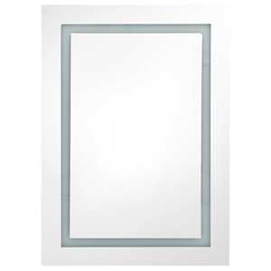 LED koupelnová skříňka se zrcadlem dub 50 x 13 x 70 cm - obrázek 4
