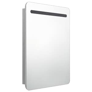LED koupelnová skříňka se zrcadlem betonově šedá 60x11x80 cm - obrázek 3