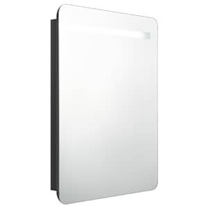 LED koupelnová skříňka se zrcadlem černá 60 x 11 x 80 cm - obrázek 2