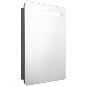 LED koupelnová skříňka se zrcadlem šedá 60 x 11 x 80 cm - obrázek 2