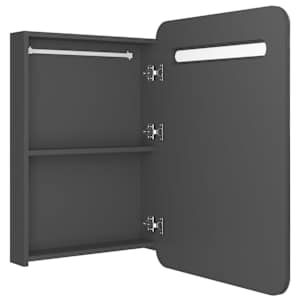 LED koupelnová skříňka se zrcadlem šedá 60 x 11 x 80 cm - obrázek 5