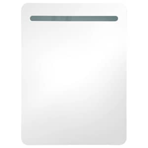 LED koupelnová skříňka se zrcadlem bílá a dub 60 x 11 x 80 cm - obrázek 4