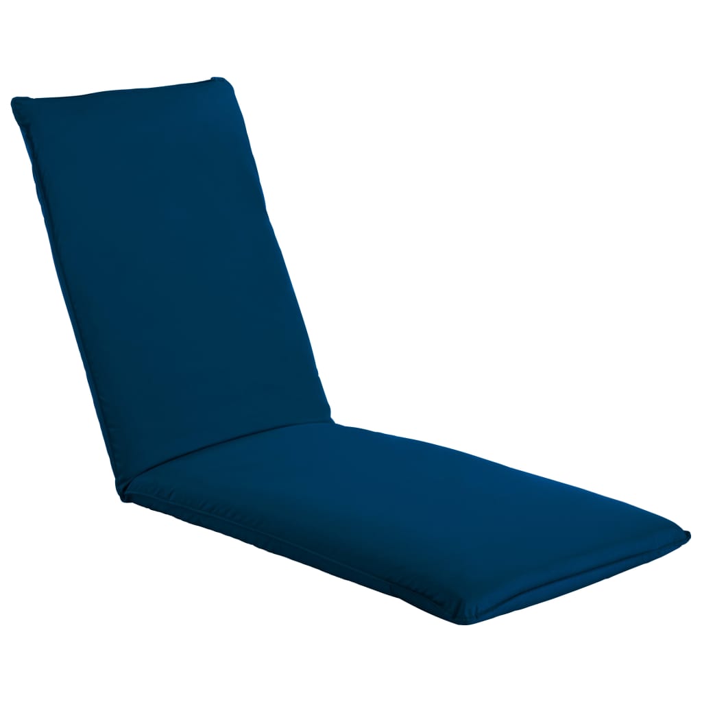 

vidaXL Ligstoel inklapbaar oxford stof marineblauw