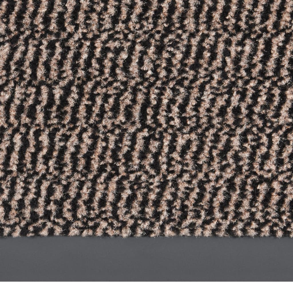 vidaXL Deurmat getuft 60x150 cm donkerbruin afbeelding