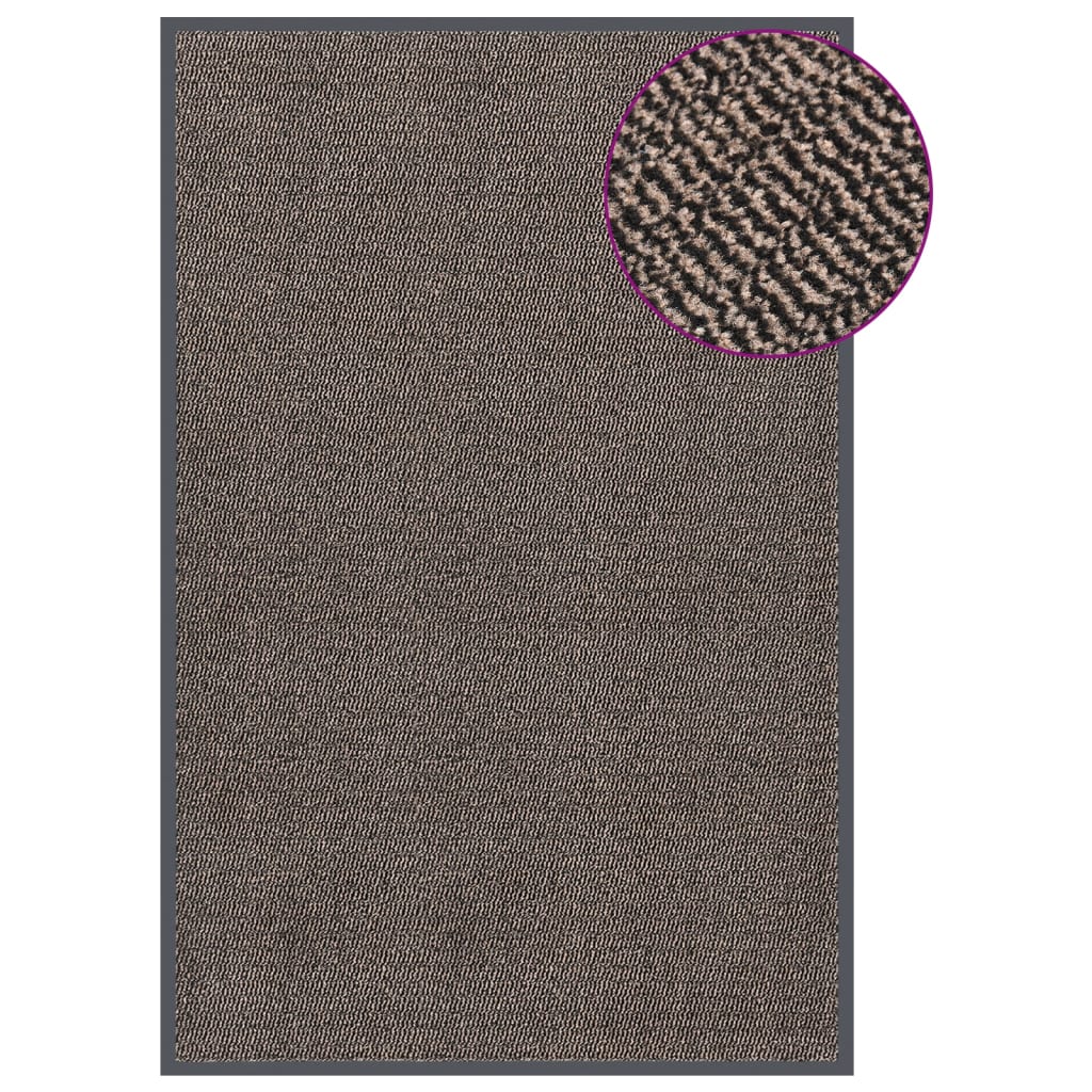 Fußmatte getuftet 120×180 cm Dunkelbraun