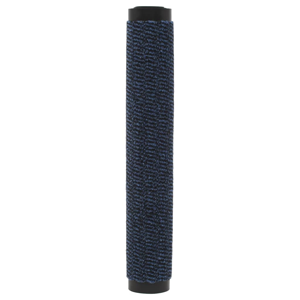 vidaXL Felpudo de nudo azul 60x150 cm