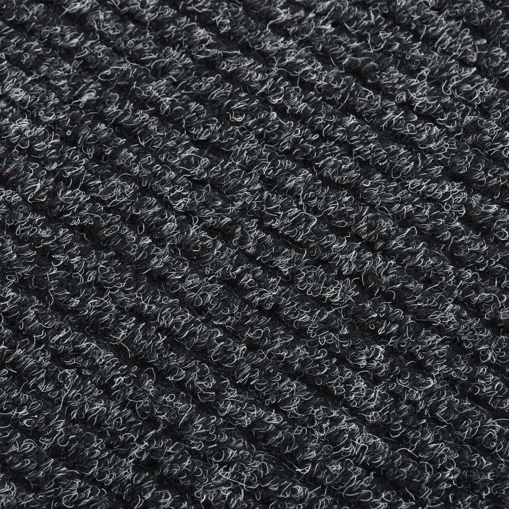 vidaXL Droogloopmat 100x350 cm antracietkleurig afbeelding