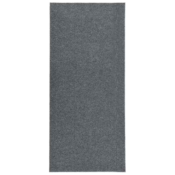 vidaXL mustust p&uuml;&uuml;dev vaipkate, 100 x 250 cm, hall