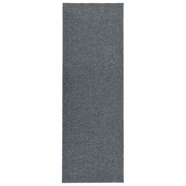 vidaXL mustust p&uuml;&uuml;dev vaipkate, 100 x 350 cm, hall