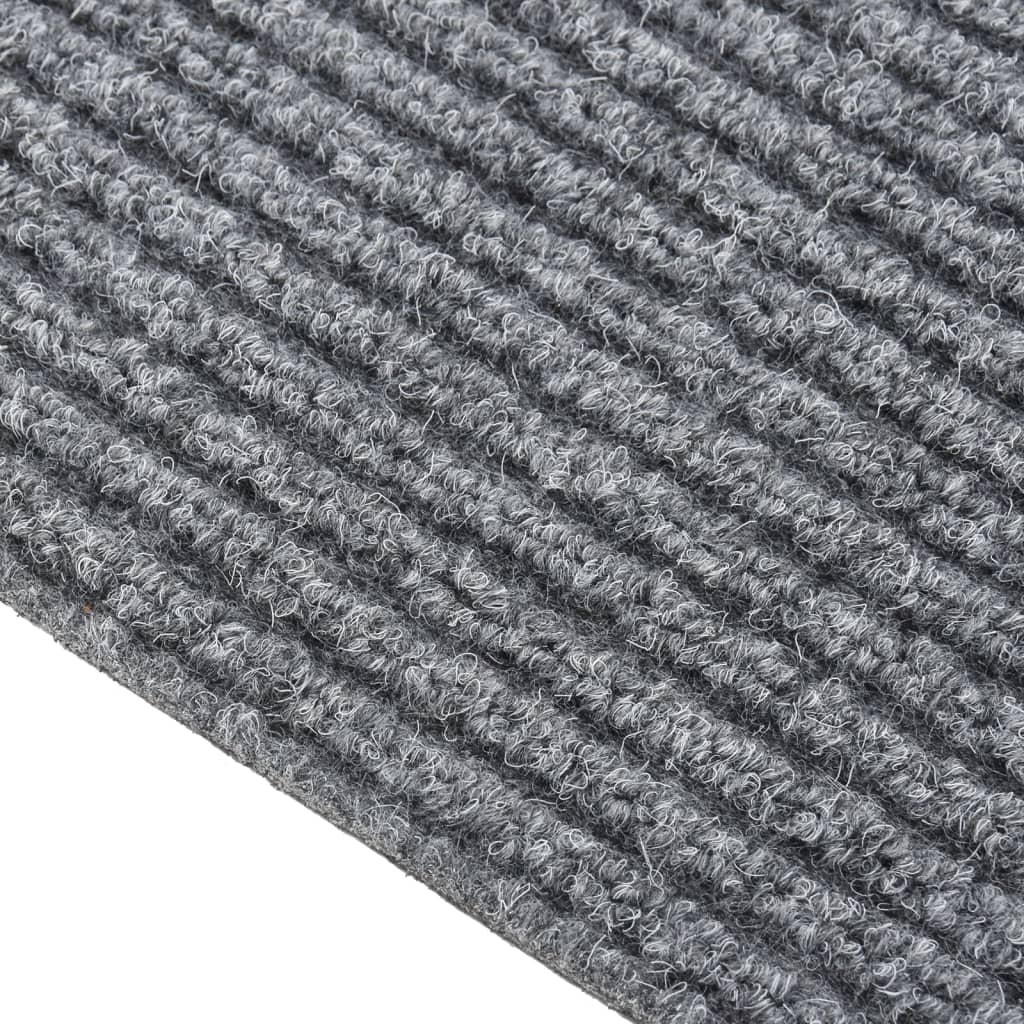 vidaXL Käytävän kuramatto 100x400 cm harmaa