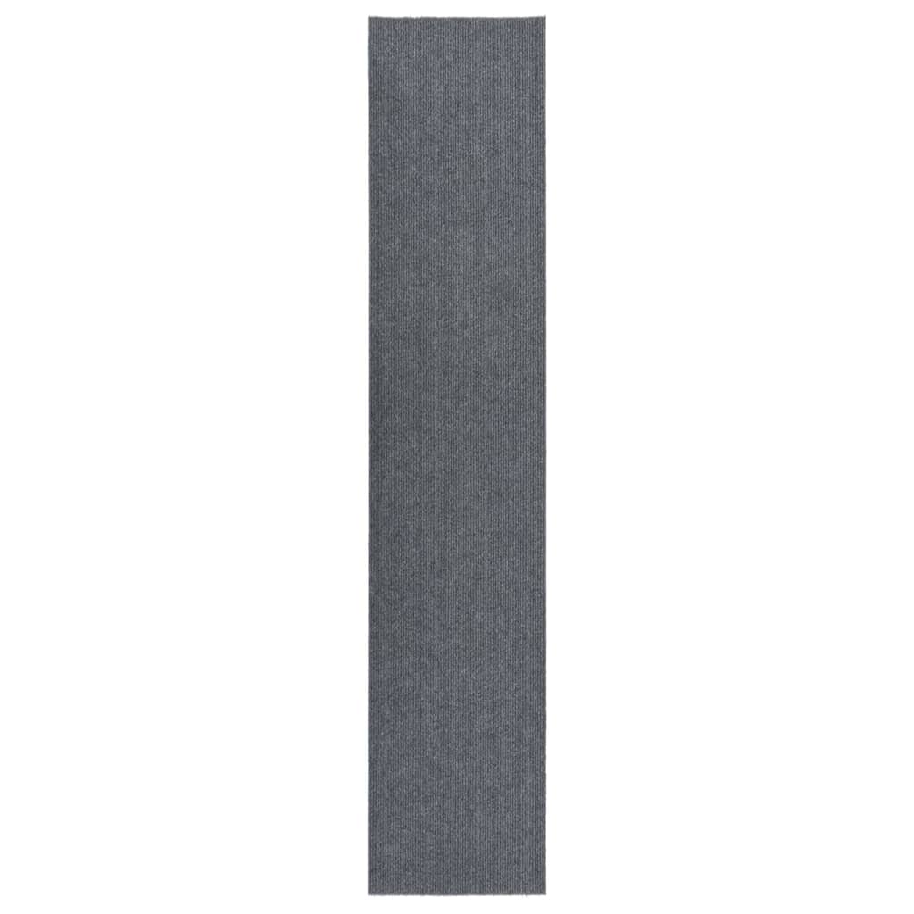 vidaXL snavsbestandig tæppeløber 100x500 cm grå